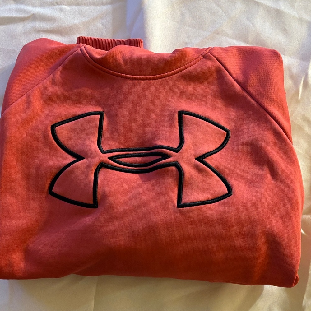 Under Armour Pink Sweatshirt with Black Logo M